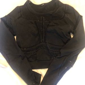 Fabletics x Kelly Rowland Laser Cut Crop Top